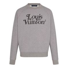 1A7X6Z Louis Vuitton Sweatshirt, Lv Men, Gucci Shirt, Louis Vuitton Shirt, Louis Vuitton Official, Virgil Abloh, Casual Pullover, Grey Sweater, Mens Sweatshirts