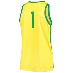 When it's Oregon Ducks basketball season, you'll always be ready to cheer them to victory when you have this Replica jersey from Nike. The design features authentic team graphics on the front and back for a little extra Oregon Ducks pizzazz. This jersey is also equipped with moisture-wicking Dri-FIT technology and Nike Dry fabrics for reliable comfort throughout every game this year. Brand: Nike Dri-FIT  technology wicks away moisture Droptail hem with front slits Heat-sealed graphics Imported M Collar Nike, Nike Yellow, Basketball Season, Oregon Ducks, Basketball Jersey, Men's Nike, Nike Dri Fit, Always Be, Dri Fit