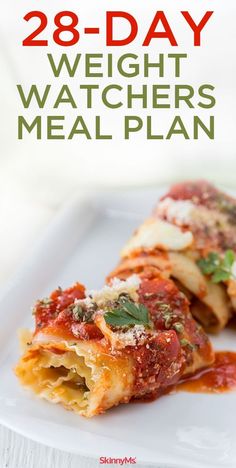 28-Day Weight Watchers Meal Plan - We invite you to personally try this meal plan for one month. You will see a difference. 220K repins can't be wrong! | weight watcher recipes | healthy meal plans | via @skinnyms #weightwatchers #mealplan #weightloss #pinterestfavorites #menuplanning Weight Watchers Meal Plan, Weight Watchers Meal Plans, Neck Exercises, Low Carb Diets, Idee Pasto Sano, Ww Recipes, Fat Burning Foods, Best Diets, Weight Watchers Meals