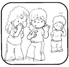 three children standing in front of a mirror with their hands on their hipss and one holding