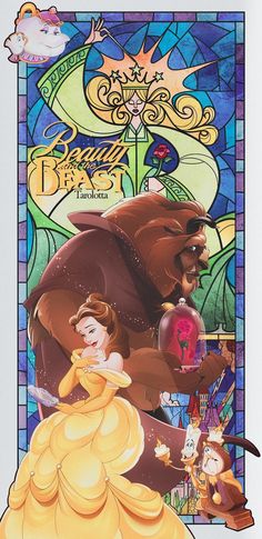 the beauty and the beast poster from disney's live - in - the - dream