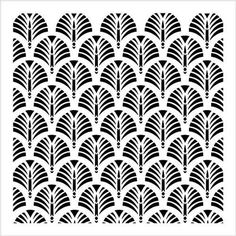 an art deco pattern with black and white lines on the bottom, in square format