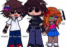 Gacha fnaf designs Cc Fnaf Fanart, C.c X Gregory, Gregory Fnaf Gacha Club, Gregory X Cc, Gregory And Cc, Gregory And Evan Fnaf, Evan And Gregory, Gregory And Evan, Gregory X Evan