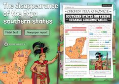 an image of the map of southern states with information about native americans and their origins