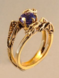 Dragon Ring Gold Dragon Jewelry Double Dragon by martymagic Game Of Thrones Rings, Dragon Engagement Ring, Dragon Ring Engagement, Wingfeather Saga, Gold Stacking Rings Wedding, Ring With Gemstone, Pretty Engagement Rings, Dr Closet, Ring Game