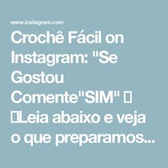 Crochê Fácil on Instagram: "Se Gostou Comente"SIM" ❤️
👉Leia abaixo e veja o que preparamos para você! 😍
 ⠀⠀⠀⠀⠀⠀⠀⠀
📣 Observando a grande dificuldade de muitas pessoas ao tentar encontrar gráficos de qualidade, criamos um livro digital com os melhores gráficos e receitas disponíveis para você, são mais de 500 gráficos e receitas para você fazer e presentear os seus parentes e amigos, ou até mesmo vendê-las e conseguir uma boa renda extra todo mês.
 ⠀⠀⠀⠀⠀⠀⠀⠀
💰 E não para por ai! Se você correr, ainda pode garantir na nossa promoção de 49,90 por apenas 19,90💰
 ⠀⠀⠀⠀⠀⠀⠀⠀
👉 Mas aproveite logo pois a promoção acabará e voltará ao preço original.
 ⠀⠀⠀⠀⠀⠀⠀⠀
📲 Clique no link Azul em meu perfil @crochefacil3.0 para adquirir o seu !! ❤️📝
 ⠀⠀⠀⠀⠀⠀⠀⠀
 ⠀⠀⠀⠀⠀⠀⠀⠀

 ⠀⠀⠀⠀⠀⠀⠀⠀
 ⠀⠀⠀⠀⠀⠀⠀⠀
 ⠀⠀⠀⠀⠀⠀⠀⠀
 ⠀⠀⠀⠀⠀ Crochet Stitches, Crochet Bag, The Originals, ? Logo