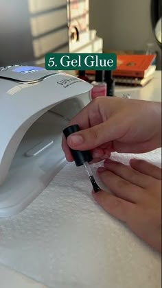 How to make press-on nails last longer - gel curing nail tutorial #shorts #nailtutorial #diy How To Use Gel Nail Polish At Home, Gel Curing Press On Nails, How To Make Press On Nails Last, Gel Nails Process, Diy Press On Nails Tutorials, Press On Tutorial, Make Press On Nails Last Longer, How To Make Gel Nails Last Longer, How To Keep Press On Nails Longer