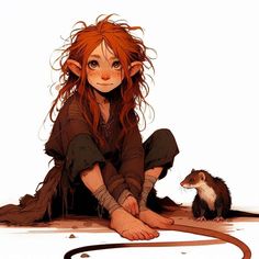 Dungeon Meshi Halflings, Gnome Warlock Female, Halfling Druid Female, Dnd Wood Elf Female, Dnd Art Ideas, Dnd Child Character, Forest Gnome Dnd Female, Halfling Rpg, Dnd Peasant