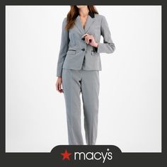 in stock Le Suit, Petite Size, Suits For Women, Light Grey, Pick Up, In Store, Buy Online, Grey, Free Shipping