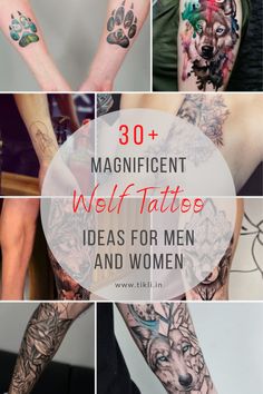 many different tattoos are shown with the words, magnificent well - tattles ideas for men and women