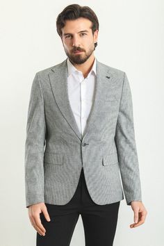 Collection : 2024/2025 spring/summer🔆Product : Oliver Slim Fit Grey Plaid BlazerColor: GreyAvailable Size : 46-48-50-52-54-56Material Content: %55 Cotton, %45 Polyester Formal Blazer For Men, Social Dress, Patterned Blazer, Smart Casual Wardrobe, Suits Clothing, Grey Plaid, Blazer Vest, Business Suit