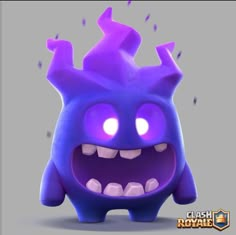 an image of a purple monster with glowing eyes