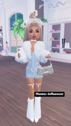 Theme: influencer Di Influencer Theme, Dti Theme Influencer, Dti Influencer Idea, Di Instagram Model, Influencer Dti Outfit, Influencer Dress To Impress Outfit, Dress To Impress Influencer Theme, Dress To Impress Instagram Model, Influencer Dress To Impress