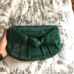 Perfect Condition Just Cleaning Out My Closet Gold Chain Strap For A Normal Hanging/Size Crossbody Purse Beaded Bow, Crossbody Purse, Chain Strap, Purses Crossbody, Gold Chain, Clutches, Gold Chains, Anthropologie, Bag Lady