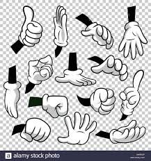 hand gestures and pointing fingers in different positions, with green arrow on the bottom right corner