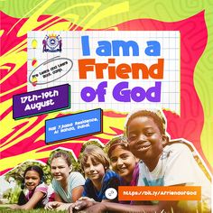 i am a friend of god book cover with children smiling and looking at the camera