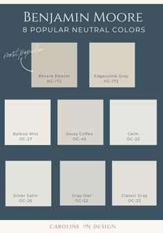 8 sample pictures of a neutral paint color Benjamin Exterior House Colors, Best Neutral Paint Colors For 2023 Benjamin Moore, Neutral Paint For Nursery, Neutral Paint Colors Whole House Benjamin Moore, Neutral Bathroom Color Schemes, Strand Of Pearls Benjamin Moore, Benjamin Moore Warm Neutrals, Benjamin Moore Paint Colors 2024, Benjamin Moore Neutral Paint Colors