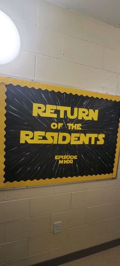 Star Wars, RA, Male Ra Bulletin Boards, Bulletin Boards Ideas For College, Ra Bulletin Board Themes, Drama Club Bulletin Board Ideas, Nhs Bulletin Board, Resident Director College Res Life, Welcome College Bulletin Boards, Ra Dorm Room Ideas Resident Assistant