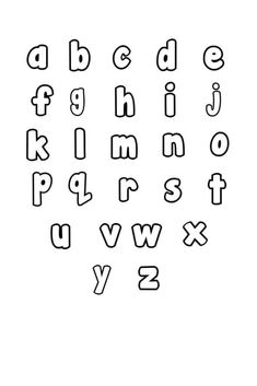 the alphabet is made up of letters and numbers, all in one line with each letter