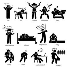 stick figure pictograms depict the different types of sleep and how to use them