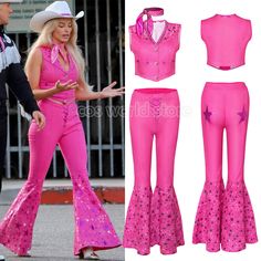 a woman in pink outfit and cowboy hat on the set of'dancing with the stars '