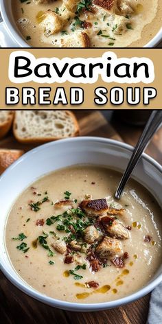 Discover the authentic taste of Bavaria with this traditional Bavarian Bread Soup 🇩🇪✨. It’s savory, filling, and incredibly easy to make. Perfect for bread lovers and those who enjoy a rich, flavorful broth! Try it out tonight! 🥄💖 #BreadSoup #BavarianRecipe #ComfortFood #SoupSeason #HomemadeGoodness #FoodieFinds