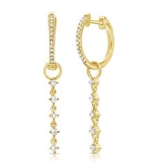 Experience the perfect blend of elegance and playfulness with our 14k Gold Dangling Huggie Earrings with Charm. These exquisite earrings feature a chic design adorned with sparkling diamonds, making them a standout addition to any jewelry collection. Key Features: Stylish Design: These huggie earrings are crafted with a secure and comfortable hoop that hugs your earlobe. From each hoop dangles a delicate charm, adding movement and a touch of whimsy to the classic huggie style. Dazzling Diamonds: Small Diamond Hoop Earrings, Gold And Diamond Earrings, Engagement Rings Couple, Pearl Engagement Ring, Diamond Education, Diamond Star, Diamond Hoop Earrings, Huggie Earrings, Tennis Bracelet Diamond