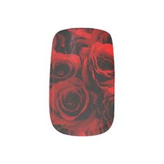 $21.15 | Nails Art - Dark Red Roses For you #red #roses #velvet #flower #flora #nature #petals #soft #wine #deep Delicate Perfume, 15 Nails, Dark Red Roses, Velvet Flower