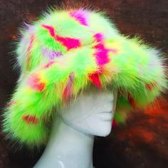 41964656427055 Green Brimmed Winter Costume Hats, Multicolor Wide Brim Winter Hat, Multicolor Flat Brim Winter Hat, Adjustable Multicolor Costume Hats And Headpieces For Winter, Bucket Hats For Women, Pineapple Yellow, Fur Bucket, Faux Fur Bucket Hat, Fur Bucket Hat