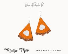 Fall Earring Collection - Autumn Earrings - Digital Templates SVG FIVE designs included - Slice of Pumpkin Pie - Cheeky Turkey Drop - Pumpkin Pie Latte - Fall Acorn - Autumn leaf Pile Comes in left and right and with and without holes to suit your needs. Your earrings look great cut out of leather, felt, faux leather, foam or wood. You will receive 6 different file types in ZIP format. - PDF - Print out and cut by hand. Also includes step by step photo assembly instructions - SVG - Cricut Design Pumpkin Pie Latte, Fall Earring, Leaf Pile, Fall Acorns, Autumn Earrings, Earring Svg, Digital Templates, Earring Collection, Assembly Instructions