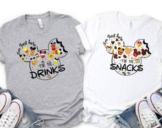 Get your order now: Peckshirt  I'm Just Here For The Snacks, I am Just Here For The Drinks, Disney Snack Shirt, Disney Food Beer Shirts, Disneyland Shirts, Disneyworld tee - Print In Your Way Drinking Disney Shirts, Here For The Snacks, Disney Snacks, Disneyland Shirts, Beer Shirts, Mens Long Sleeve Tee, Disney Food, Disney Shirts, Tailored Shirts