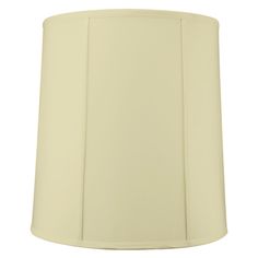 a white lamp shade on a white background