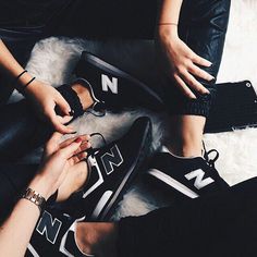 Make your mark in monochrome. New Balance Womens Shoes, Nike Shoes Outlet, Tumblr Fashion, New Balance Women, Shoes Outlet, New Balance Shoes, Classic Sneakers