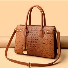 Luxury Women's Genuine Leather Handbags Crocodile Pattern Shoulder Bag You will create many outfits with this beautiful elegant medium crocodile leather handbag built with good quality materials, ideal for the office or office, use it every day. New with Original Tags Office Leather Bags With Crocodile Pattern, Elegant Office Shoulder Bag With Crocodile Pattern, Elegant Crocodile Pattern Shoulder Bag For Office, Office Top Handle Satchel With Crocodile Pattern, Elegant Brown Bag With Crocodile Pattern, Brown Crocodile Pattern Satchel For Office, Brown Crocodile Pattern Bags For Office, Brown Crocodile Pattern Bag For Office, Office Crocodile Pattern Top Handle Satchel