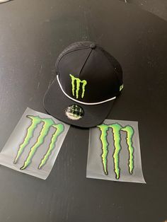 Black with white rope, and all new waterproof trucker style Authentic Professional Monster Energy hat. Includes 2 Sponsor Decals White Rope, Monster Energy, Trucker Cap, New Era, Accessories Hats, Baseball, Energy, Purses And Bags, Music Clothes