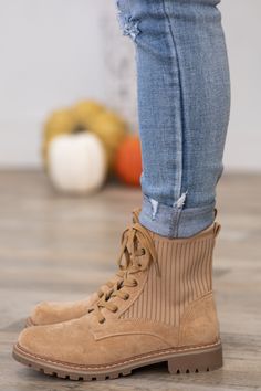 Product Details Colors: Camel Print: Solid Heel: 1" Heel Other Details: Lace Up Boots Brand: Boutique by Corkys Size and Fit ﻿True to Size Luxury Lace-up Desert Boots With Stitched Sole, Boot Brands, Lug Sole, Lace Up Boots, Camel, Lace Up, Boutique, Boots, Heels