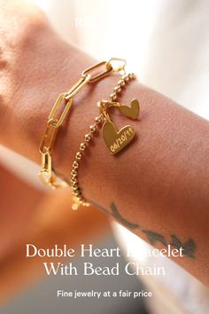 Double Heart Bracelet With Bead Chain | Rellery!


Women's bracelets 2020, Women's gold bracelets, Trendy gold bracelet, Gold bracelet for women, Casual Jewelry, Women's jewelry, Fashion Accessories, Wedding Bracelet, Sophisticated Style, Aesthetic gold jewelry! 
#bracelet #jewelry #jewelryfashion #rellery #womensjewelry #goldbracelet Gold Heart Bracelet With Heart Charm For Promise, Gold Promise Bracelet With Heart Charm, Everyday Yellow Gold Heart Charm Bracelet, Gold Promise Bracelets With Heart Charm, Valentine's Day Heart Charm Bracelet For Promise, Valentine's Day Promise Heart Charm Bracelet, Everyday Gold Double Heart Bracelet, Elegant Beaded Bracelets With Charms For Valentine's Day, Gold Promise Bracelet For Valentine's Day