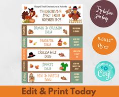 edit and print today for thanksgiving