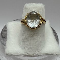 Beautiful Aquamarine Set In 14k Yellow Gold Ring. Size 6 Aquamarine Ring, Aquamarine Rings, Yellow Gold Ring, Yellow Gold Rings, Womens Jewelry Rings, Aquamarine, Gold Ring, Gold Rings, Color Blue