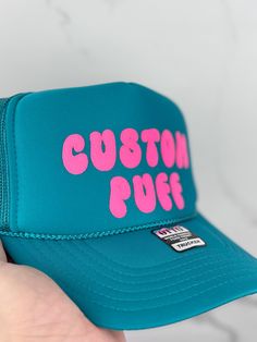 5 PANEL FOAM TRUCKER HAT                                                                                                  ORDER PROCESS  > Select hat color from drop down menu > Select Puff Vinyl Color from drop down menu > Write your words & font number & printing size and line details/ > Repeat all steps for all hats and add to basket and than check out.                                                                                                            MUST KNOW > The maximum print area Fun Green Snapback Hat, Fun Blue Customizable Hat, Customizable Funny Snapback Hat, Funny Customizable Snapback Hat, Customizable Fun Snapback Hat, Customizable Fun Snapback Hat, One Size Fits Most, Fun Customizable Snapback Hat, Fun Customizable Baseball Cap, Customizable Playful Cap