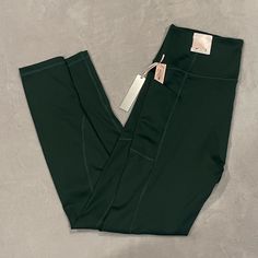 Brand New With Tags. Beautiful Dark Green Leggings From Victoria’s Secret. Pockets On Side 27” Inseam. High Waist Leggings With Pockets For Loungewear, Green Gym Pants With Pockets, Tight Green Bottoms For Loungewear, High Waist Green Sports Pants, Green High-waist Pants For Sports, Green Fitted Activewear With Pockets, Fitted Green Activewear With Pockets, Green Pants With Side Pockets For Gym, High Rise Solid Leggings With Pockets