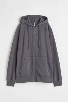 Oversized Hooded Jacket, Sweatshirt Fabric, Lady Grey, Oversized Sweatshirt, Hooded Sweatshirt, Dark Gray, Hooded Jacket, Kangaroo