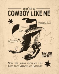 an old advertisement for cowboy like me