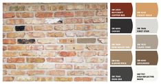 a brick wall with different colors and sizes