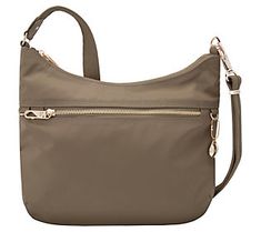 Enjoy extra piece of mind when it comes to your personal information, along with plenty of pockets for organized travel--whether it's across town or across the country--with this spacious hobo bag. From Travelon. Travel Hobo Shoulder Bag With Zipper Pocket, Travel Hobo Bag With Cell Phone Pocket, Crossbody Style, Travel Crossbody Hobo Bag With Cell Phone Pocket, Hobo Bag With Zipper Pocket For Travel, Hobo Travel Bag With Zipper Pocket, Travel Hobo Bag With Zipper Pocket, Functional Hobo Bag With Zipper For Travel, Versatile Hobo Bag With Cell Phone Pocket For Travel, Versatile Hobo Bucket Bag For Travel