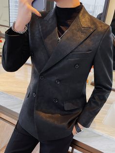 Men’s Winter Slim Fit Suede Blazer Jacket
Features：

 	Product ID:SZ0022
 	Material:Polyester,Spandex
 	Season:Spring,Autumn,Winter
 	Color:Black,Coffee

Size Chat： Suede Blazer, Coffee Sizes, Men Suede, Winter Colors, Blazers For Men, Men Winter, Apparel Accessories, Blazer Jacket, Jackets & Coats