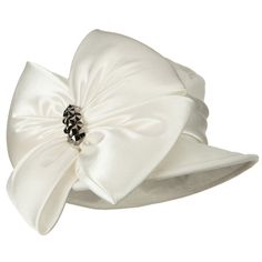 Big Bow Velvet HatMade of 100% velvet.One size fits most with size adjustable string inside, fitting up to 7 1/4.Crown measures 4 inches high, lined inside.Brim measures 4 inches wide, wired along the brim.Soft, thick and warm material.Hand washable. Imported. Available in different style and colors. If you ladies are looking for a highly decorative hat for special outings, our Big Bow Velvet Hat will look great in your outfits. This soft and easily crushable velvet hat is designed to bring out White Church Hats, Bucket Hat With String, Church Lady Hats, Headwear Fashion, Dressy Hats, Fashion Cowboy Boots, Cheap Sandals, Couture Hats, Church Outfit