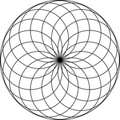 a black and white drawing of a circular object with lines in the middle, on a white background