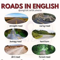 there are many different roads in english