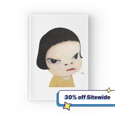 High-quality hardcover journal with wraparound print. 128 pages in ruled, graph or blank options. Yoshitomo Nara Aya Takano, Superflat, Yoshitomo Nara, Line Art Tattoos, Takashi Murakami, Cultura Pop, Nara, Japanese Art, Wood Print